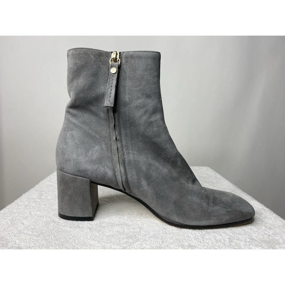 M. Gemi Corsa Boots Gray Suede Leather Women's 40.5 US 9.5 Bootie Ankle Modern - Picture 2 of 12